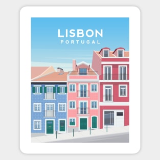 Lisbon Tiled Houses, Portugal Sticker